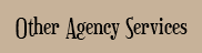 &nbsp;Other Agency Services